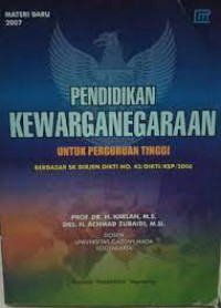 Image of Pendidikan Kewarganegaraan Untuk Perguruan Tinggi