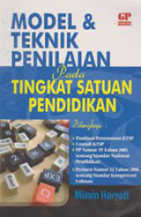 Image of Model & Teknik Penilaian Pada Tingkat Satuan Pendidikan