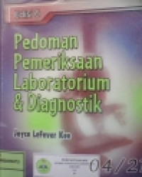 Image of Pedoman Pemeriksaan Laboratorium Dan Diagnostik = Laboratory and Diagnostic Tests with Nursing Implication Edisi 6