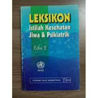 Image of Leksikon; Istilah Kesehatan Jiwa Dan Psikiatrik Edisi 2
