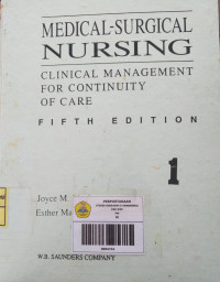 Image of Medical Surgical Nursing Volume 1 Edisi 5; Clinical Management For Continuity Of Care Edisi 5
