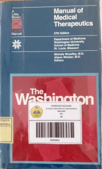 Manual Of Medical Therapeutics Edisi 27 Image of Manual Of Medical Therapeutics Edisi 27