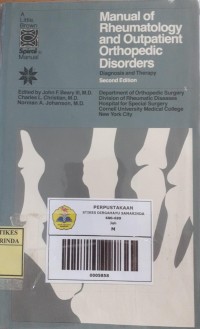 Manual Of Rheumatology And Outpatient Orthopedic Disorders Edisi 2 Image of Manual Of Rheumatology And Outpatient Orthopedic Disorders Edisi 2